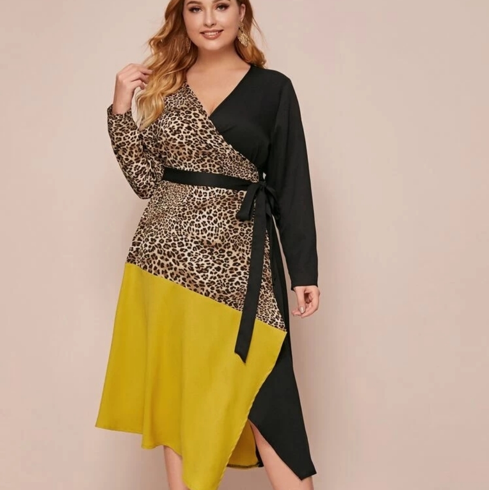 Shein Wrap Belted Dress